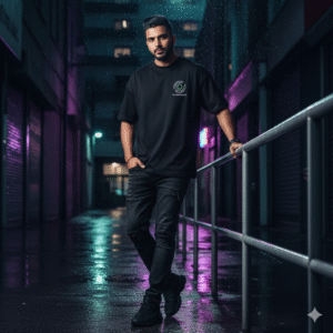 Outlier Oversized T-Shirt – Black